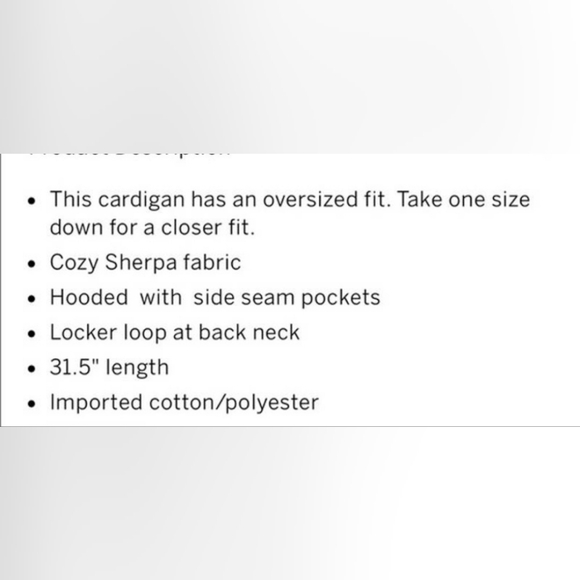 PINK by Victorias secret sherpa cardigan  osfm - Picture 6 of 9